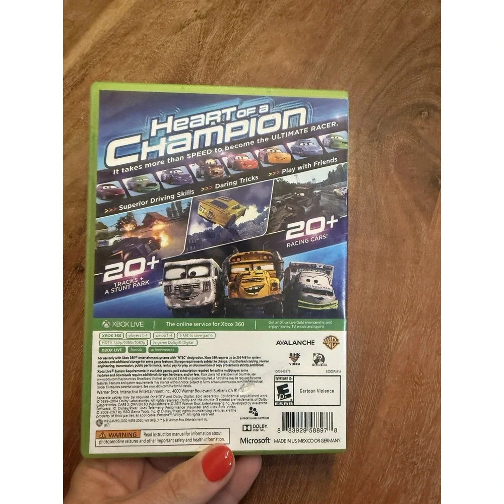 Cars 3: Driven to Win - Microsoft Xbox 360 Complete W/ Manual Racing